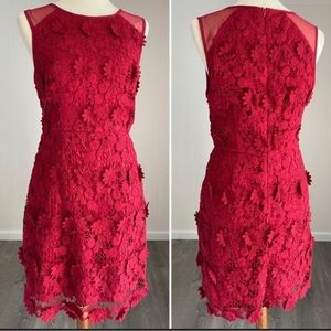 Thistlepearl Red Appliqué dress